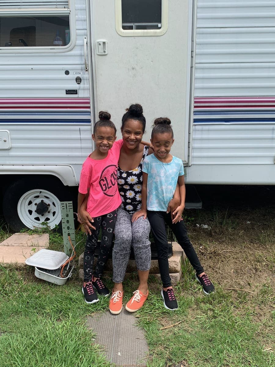 Family receiving housing support